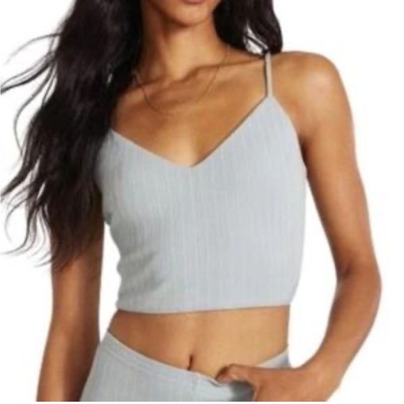 BB Dakota by Steve Madden Tops - NWT BB Dakota Steve Madden tank top blue fog women’s small cropped (bin R)